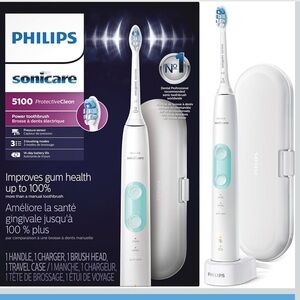 Philips Sonicare 5100 ProtectiveClean Electric Toothbrush - White and Blue